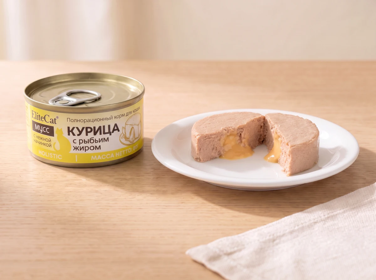 Курица с рыбьим жиром: Баночка и содержимое